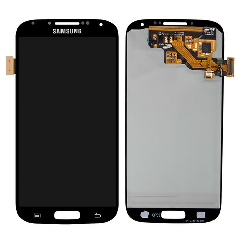 Дисплей для Samsung I337, I545, I9500 Galaxy S4, I9505 Galaxy S4, I9506 Galaxy S4, I9507 Galaxy S4, M919, чорний, без рамки, Оригінал переклеєне скло 