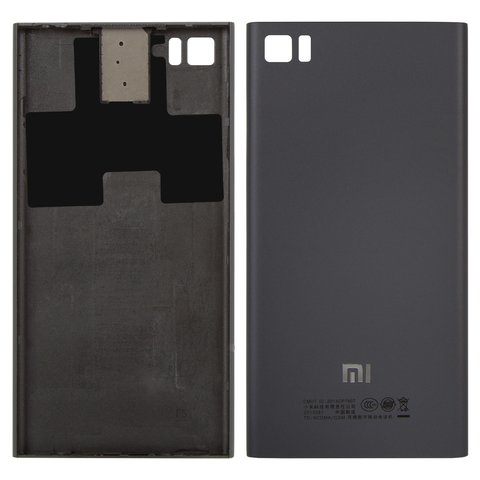 Задня панель корпуса для Xiaomi Mi 3, чорна, з тримачем SIM карти, з боковою кнопкою, TD SCDMA
