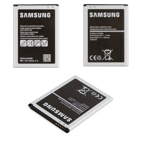 Аккумулятор EB BJ120CBE для Samsung J120 Galaxy J1 2016 , Li ion, 3,85 B, 2050 мАч, Original PRC 