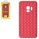 Чехол Baseus для Samsung G960 Galaxy S9, красный, плетёный, пластик, #WISAS9-BV09