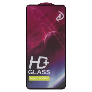 Защитное стекло All Spares для Samsung A715F DS Galaxy A71, N770 Galaxy Note 10 Lite, совместимо с чехлом, Full Glue, черный, cлой клея нанесен по всей поверхности