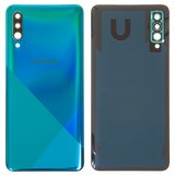 Задняя панель корпуса для Samsung A307F/DS Galaxy A30s, зеленая, со стеклом камеры, prism crush green