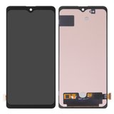 Дисплей для Samsung A715 Galaxy A71, чорний, без рамки, High Copy, з широким обідком, (OLED)