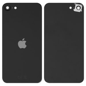Задняя панель корпуса для iPhone SE 2020, черная, со стеклом камеры, small hole
