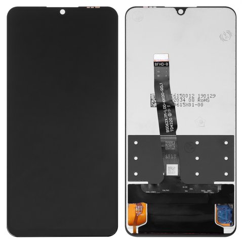 Дисплей для Huawei Nova 4e, P30 Lite, P30 Lite 2020  New Edition, чорний, без рамки, Оригінал переклеєне скло 