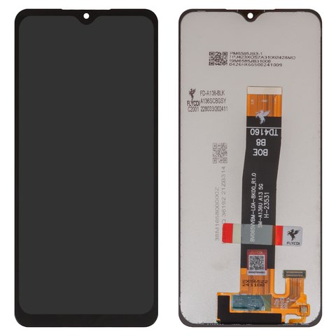 Дисплей для Samsung A047 Galaxy A04s, A136 Galaxy A13 5G, чорний, без рамки, FLYCDI, BV065WBM L0A 8K00_R1.0