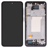 Дисплей для Samsung A356 Galaxy A35 5G, синій, з рамкою, High Copy, (OLED), navy