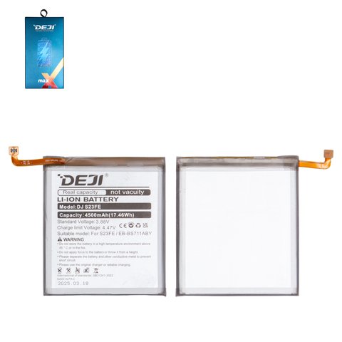 Аккумулятор Deji EB BS711ABY для Samsung S711 Galaxy S23 FE, Li ion, 3,88 B, 4500 мАч