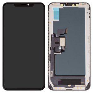 Дисплей для iPhone XS Max, черный, с рамкой, Copy, TFT , ZY, LTPS FHD