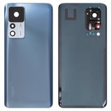 Задня панель корпуса для Xiaomi 12T, синя, із склом камери, blue