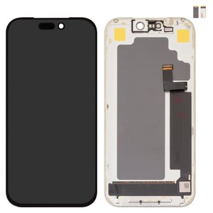 Дисплей для iPhone 17 Pro, черный, с рамкой, High Copy, OLED , DD OLED hard