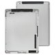 Housing Back Cover compatible with Apple iPad 2, (silver, version 3G )