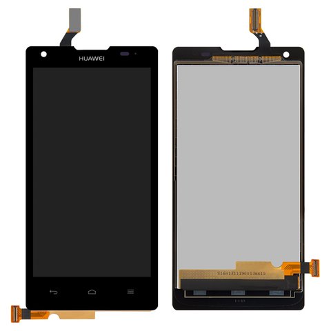 Pantalla LCD puede usarse con Huawei Ascend G700 U10, negro, sin marco