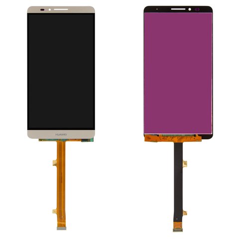 Pantalla LCD puede usarse con Huawei Ascend Mate 7, dorado, sin marco, High Copy, JAZZ L09