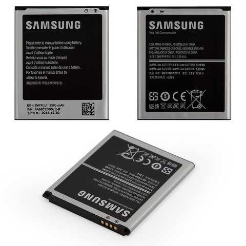 Batería EB L1M7FLU puede usarse con Samsung I8190 Galaxy S3 mini, Li ion, 3.8 V, 1500 mAh