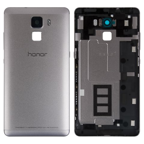 Panel trasero de carcasa puede usarse con Huawei Honor 7, negra, gris