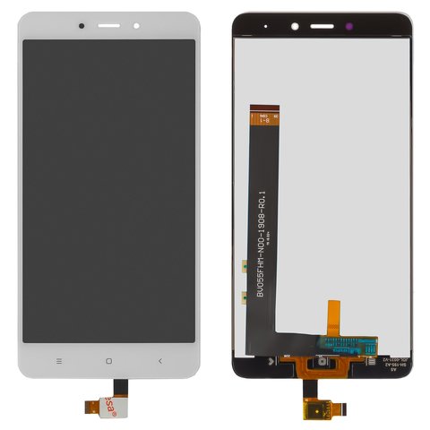 Pantalla LCD puede usarse con Xiaomi Redmi Note 4, blanco, Original PRC , MediaTek