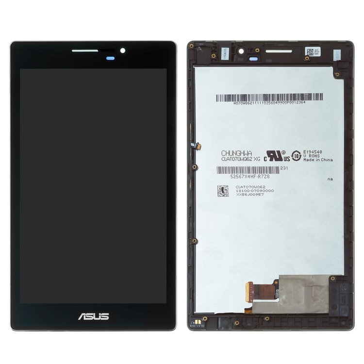 Lcd Compatible With Asus Zenpad 7 0 Z370c Black With Touchscreen With Frame Tv070wxm Tu1 All Spares