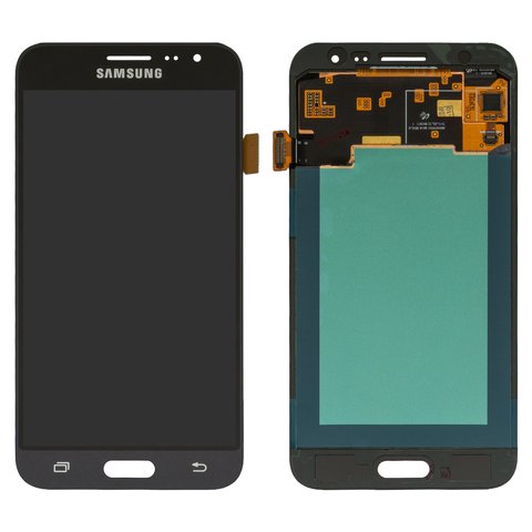 LCD compatible with Samsung J320 Galaxy J3 2016 , black, without frame, High Copy, with wide edge, OLED  