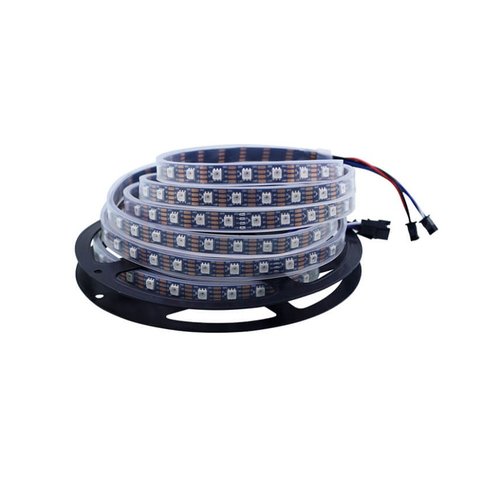 RGB LED Strip SMD5050, WS2815 with controls, black, IP67, 12 V, 60 LEDs m, 5 m 