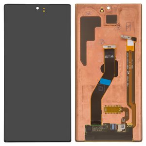 LCD compatible with Samsung N975F Galaxy Note 10 Plus, black, without frame, original change glass 