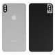 Housing Back Cover compatible with iPhone X, (white, with camera lens, small hole)