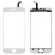 Touchscreen compatible with iPhone 6, (with OCA film, with frame, white, AAA)