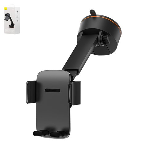 Car Holder Baseus Easy Control Clamp Pro, black, suction cup, sliding  #SUYK020001
