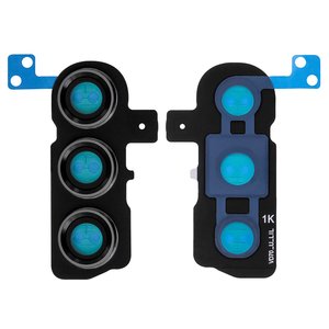 Camera Lens compatible with Samsung S916 Galaxy S23 Plus, black, with frames 
