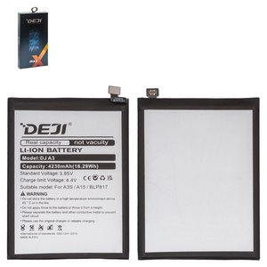 Battery Deji BLP817 compatible with Oppo A15, A15s, Li ion, 3.85 V, 4230 mAh 