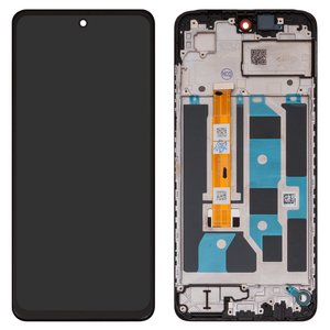 Pantalla LCD puede usarse con Oppo A3 CPH2669 , A3x CPH2641 , negro, con marco, Original PRC 