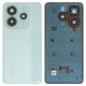 Housing Back Cover compatible with Xiaomi Redmi Note 14 5G, (green, with camera lens, coral green)
