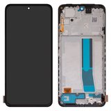 LCD compatible with Xiaomi Redmi Note 12S, (black, with frame, High Copy, (OLED))