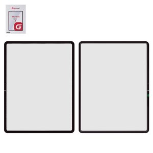 Housing Glass G+OCA PRO compatible with iPad Air 13 2024, iPad Air 13 2025, with OCA film, black 