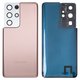 Housing Back Cover compatible with Samsung G998 Galaxy S21 Ultra 5G, (bronze, with camera lens, High Copy)