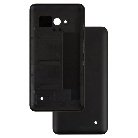 Housing Back Cover compatible with Microsoft Nokia  640 Lumia, black, with side button 