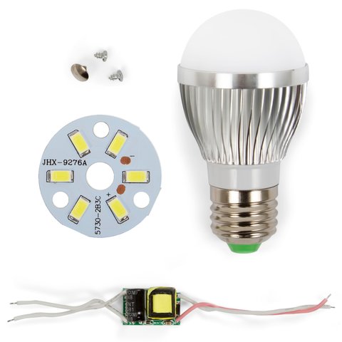 LED Light Bulb DIY Kit SQ Q01 5730 3 W cold white, E27 