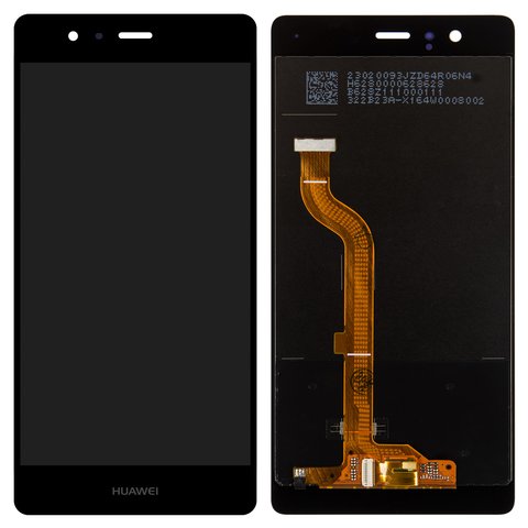 LCD compatible with Huawei P9, black, Logo Huawei, without frame, original change glass  , EVA L09 Single SIM ; EVA L19, EVA L29 Dual SIM  
