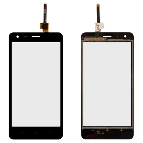 Touchscreen compatible with Xiaomi Redmi 2, black, 2014817, 2014818 