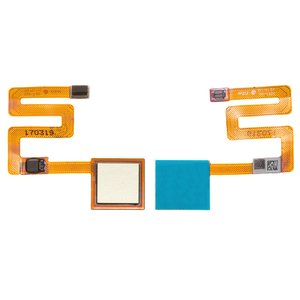 Flat Cable compatible with Xiaomi Redmi Note 4, for fingerprint recognition Touch ID , golden 