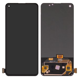 LCD compatible with Realme GT 5G, GT Master; OnePlus Nord 2 5G, Nord 2T; Oppo Reno5 4G, Reno5 5G, Reno6, black, without frame, High Copy, OLED , RMX2202, CPH2159, PEGM00, PEGT00, CPH2145 