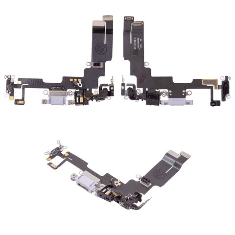 Flat Cable compatible with iPhone 14, charge connector, purple, with microphone, with connector, Original PRC  