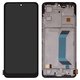 LCD compatible with Xiaomi Poco X5 5G, Redmi Note 12 5G, (black, with frame, Copy, (TFT), 22111317PG, 22111317PI, 22111317I, 22111317G)