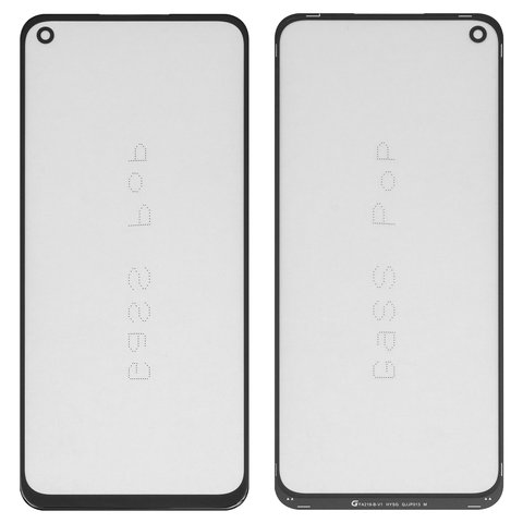 Housing Glass G+OCA PRO compatible with Oppo A52, A72, A92, with OCA film, black 