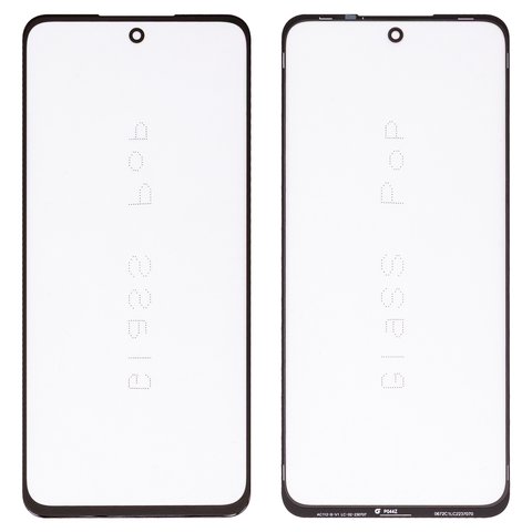 Стекло корпуса G+OCA PRO для Realme 11 5G, C55; Oppo A58 4G, A98 5G, с OCA пленкой, черное