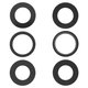 Camera Lens compatible with iPhone 16 Pro, iPhone 16 Pro Max, (black, without frame, set 3 pcs., Original (PRC))