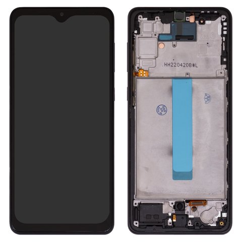 LCD compatible with Samsung A336 Galaxy A33 5G, black, with frame, Copy, with wide edge, TFT  