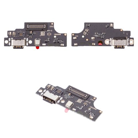 Flat Cable compatible with Xiaomi Poco M6 Pro 4G, Redmi Note 13 Pro 4G, charge connector, with components, High Copy, charging board 