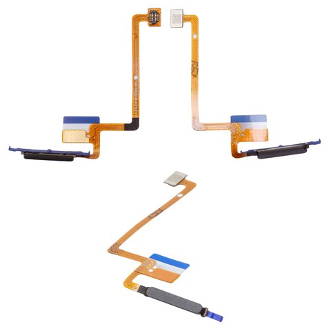 Flat Cable compatible with Xiaomi Poco C71, Redmi A5 4G, for fingerprint recognition Touch ID , midnight black 