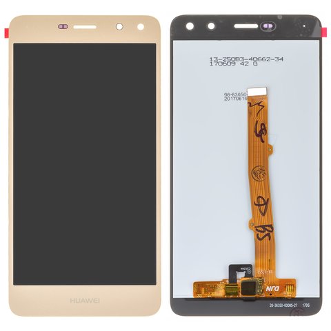 Pantalla LCD puede usarse con Huawei Honor 6 Play, Nova Young, Y6 2017 , dorado, sin marco, Original PRC , MYA L11 MYA L41